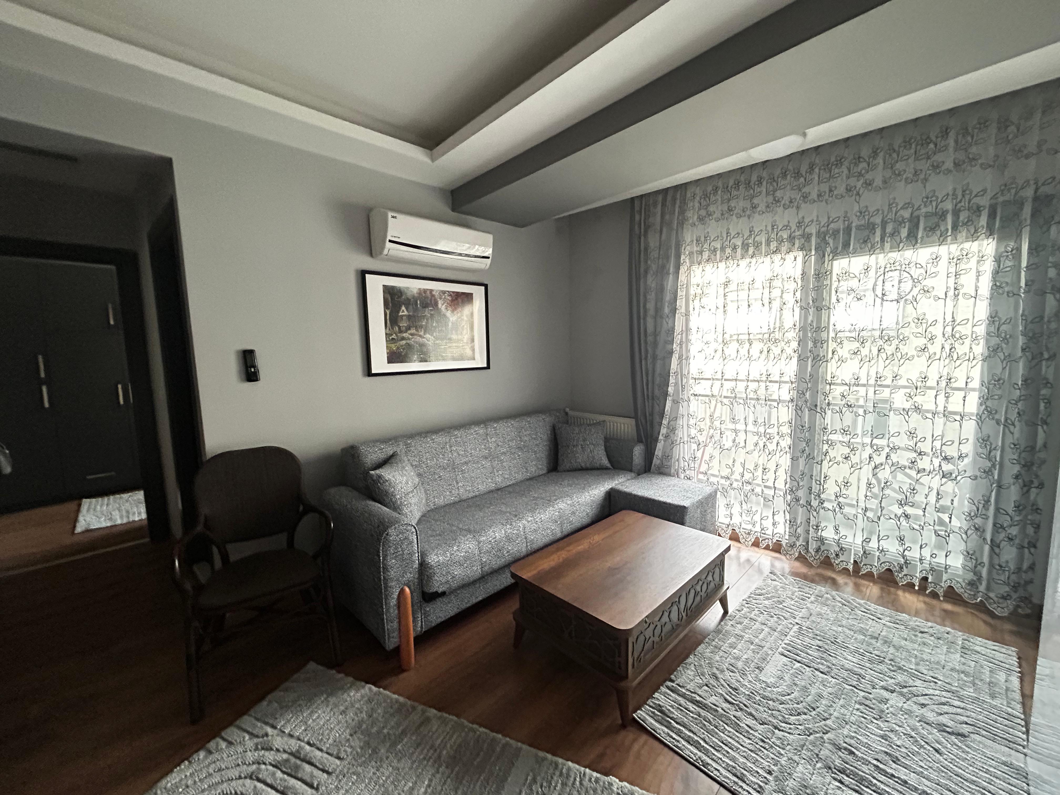 Bornova Ergene Mahallesi Yeni Binada Eşyalı 1+1 Kiralık Daire fotoğraf 3