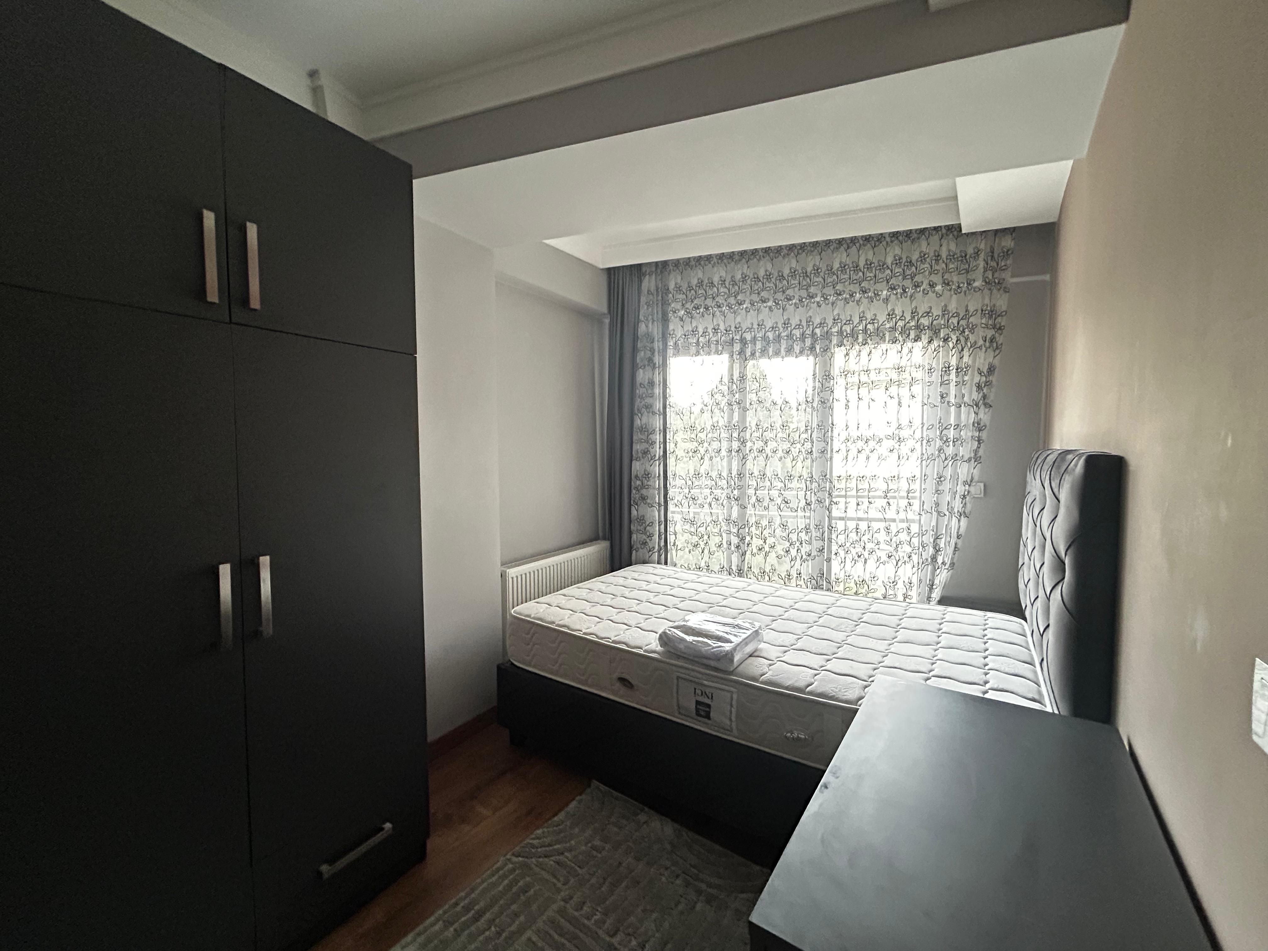 Bornova Ergene Mahallesi Yeni Binada Eşyalı 1+1 Kiralık Daire fotoğraf 7