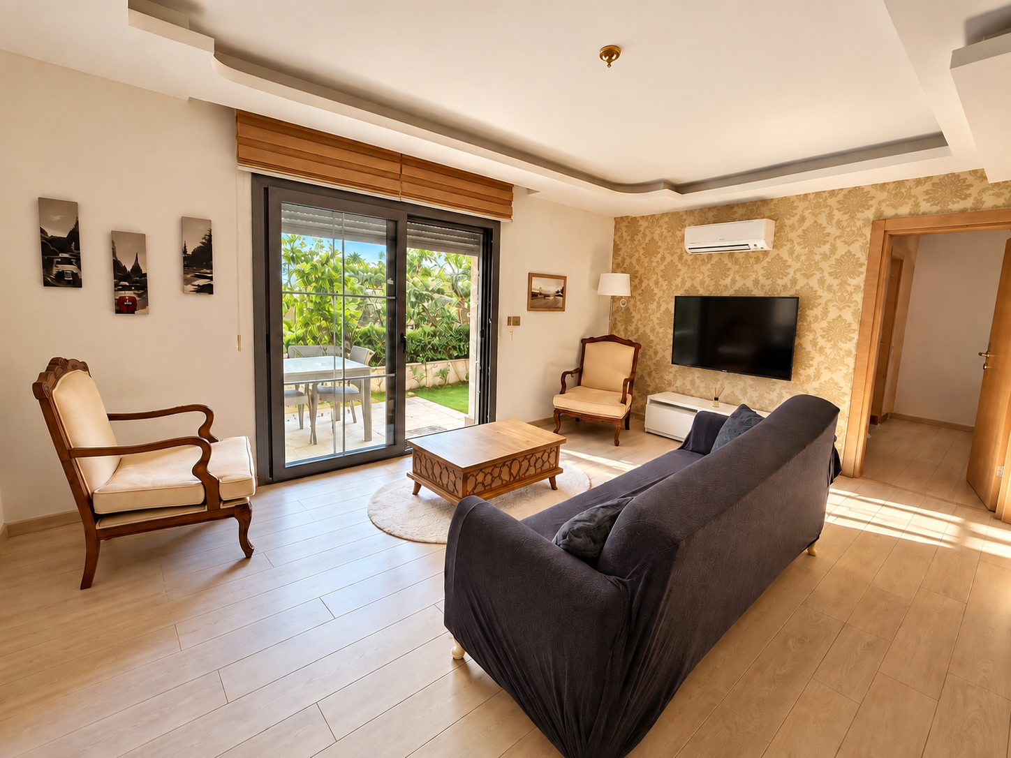 Muammer Akar Mah. Yeni Bina Bahçe Katı Eşyalı Kiralık 1+1 Daire fotoğraf 2
